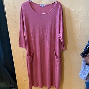 Sweet Salt Pink Dress with Pockets